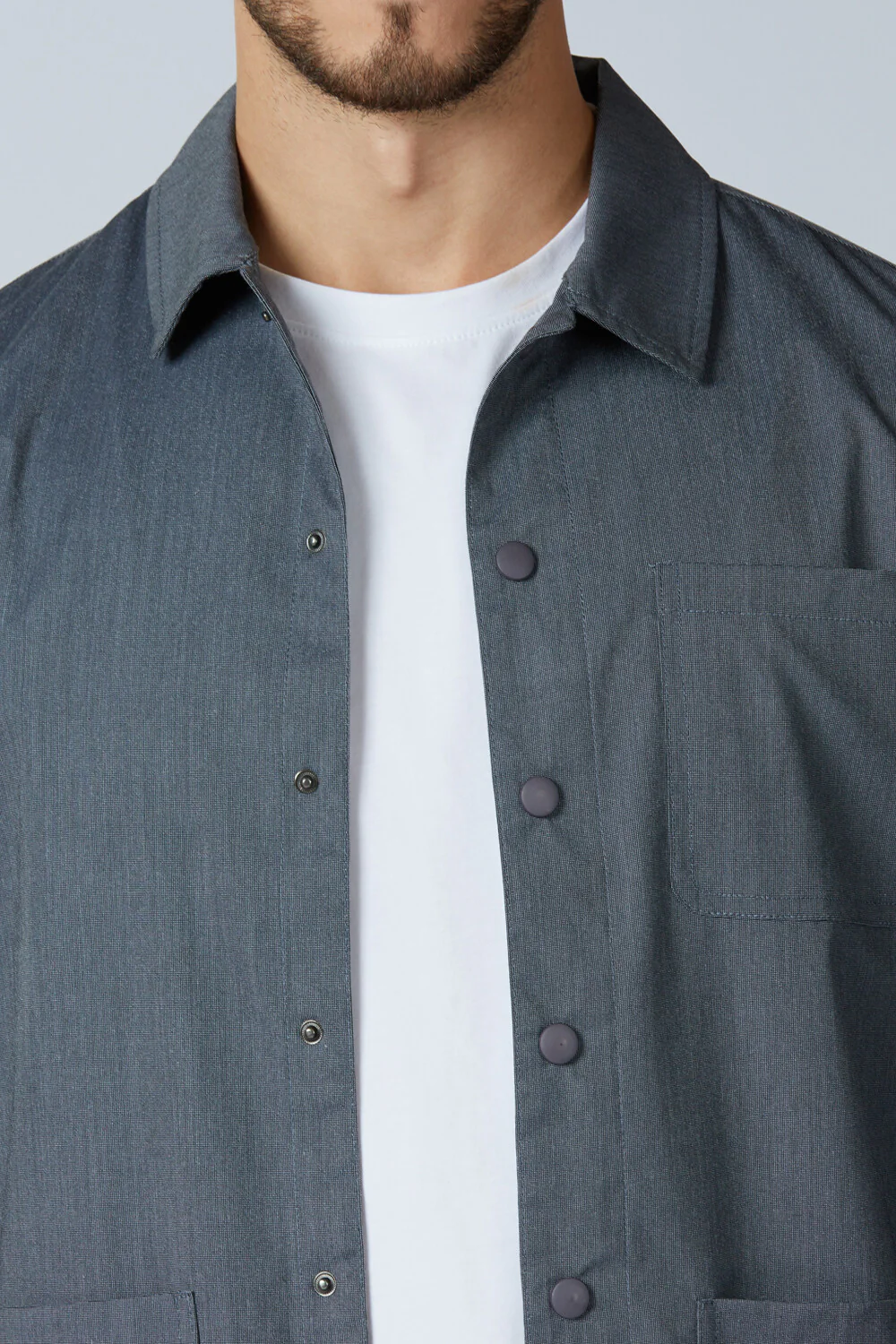 Soft Touch Dark Navy Everyday Shacket - Image 3