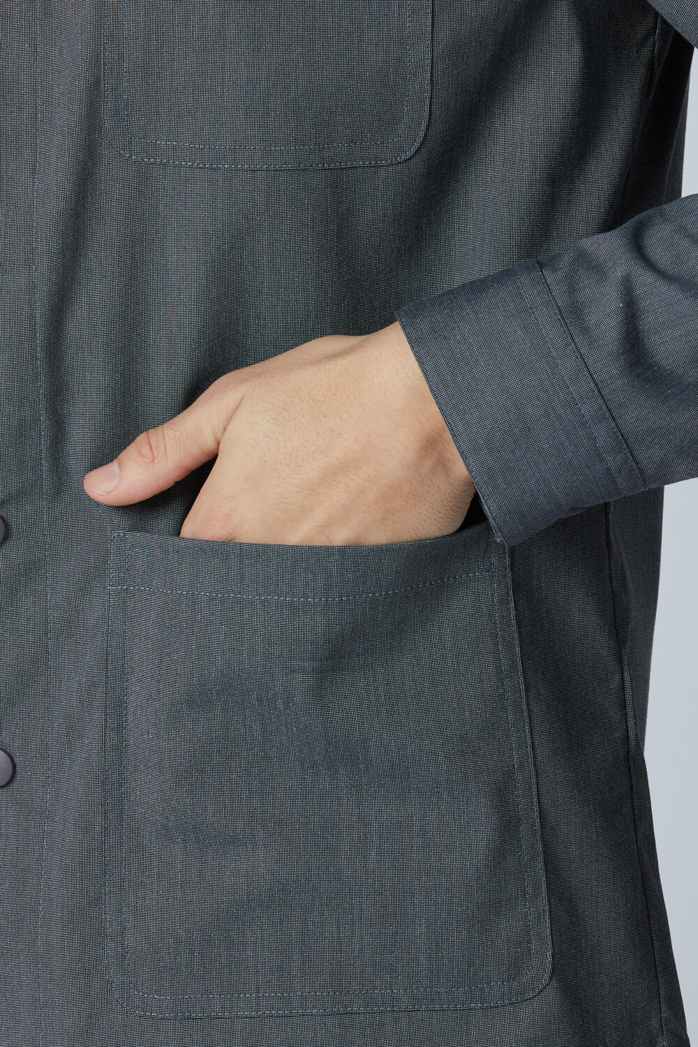 Soft Touch Dark Navy Everyday Shacket - Image 4