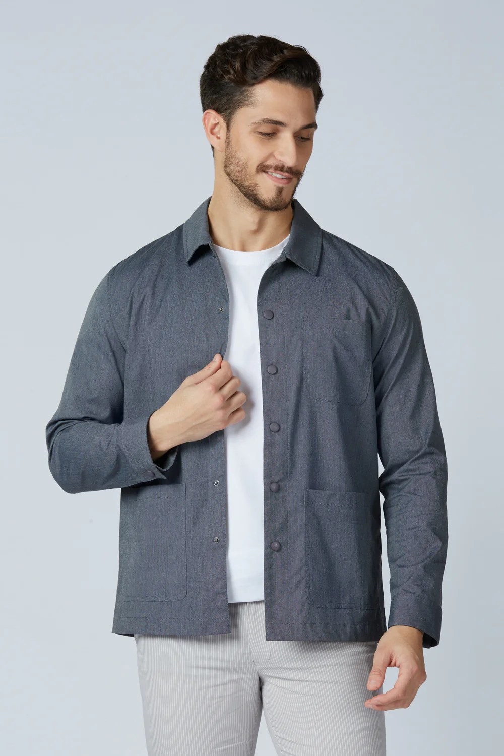 Soft Touch Dark Navy Everyday Shacket - Image 8