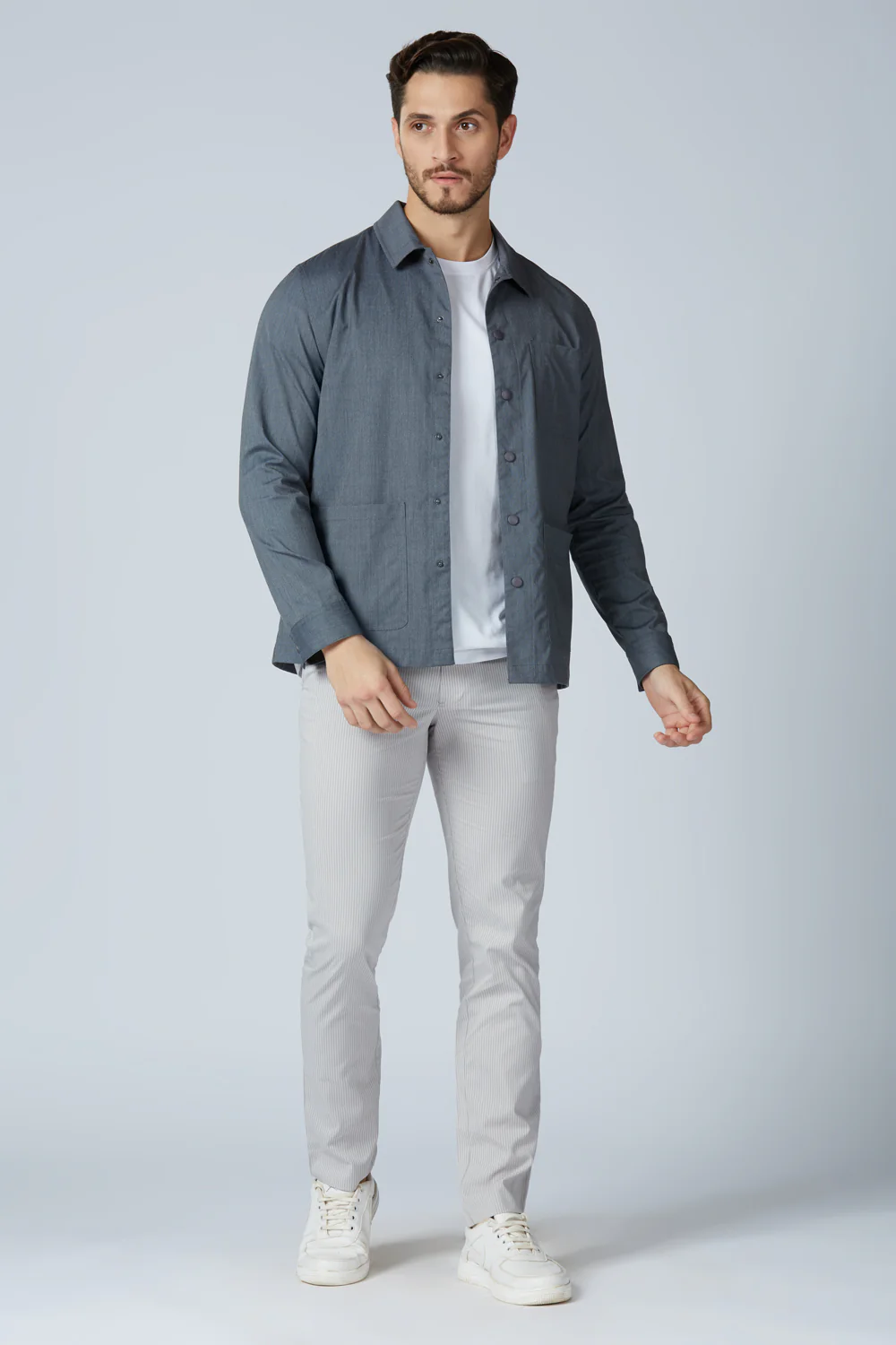 Soft Touch Dark Navy Everyday Shacket - Image 9