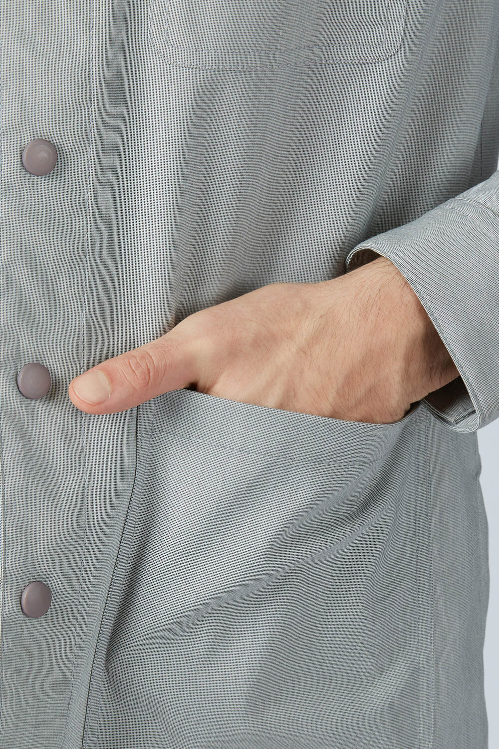 Soft Touch Grey Everyday Shacket - Image 11