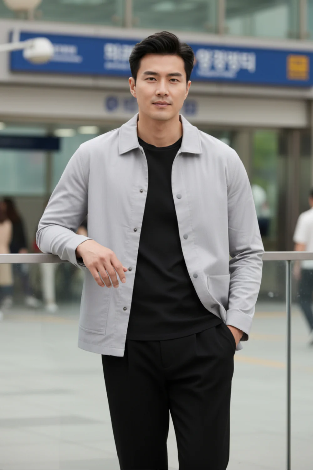 Cotton Blend Errand Shacket - Image 10