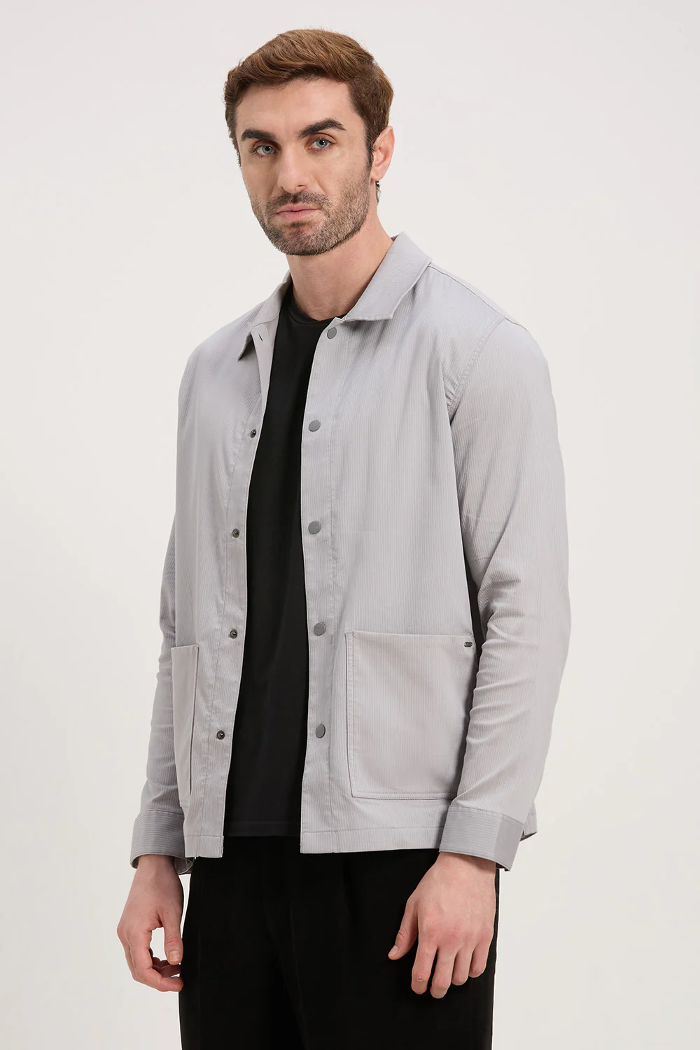 Cotton Blend Errand Shacket - Image 12