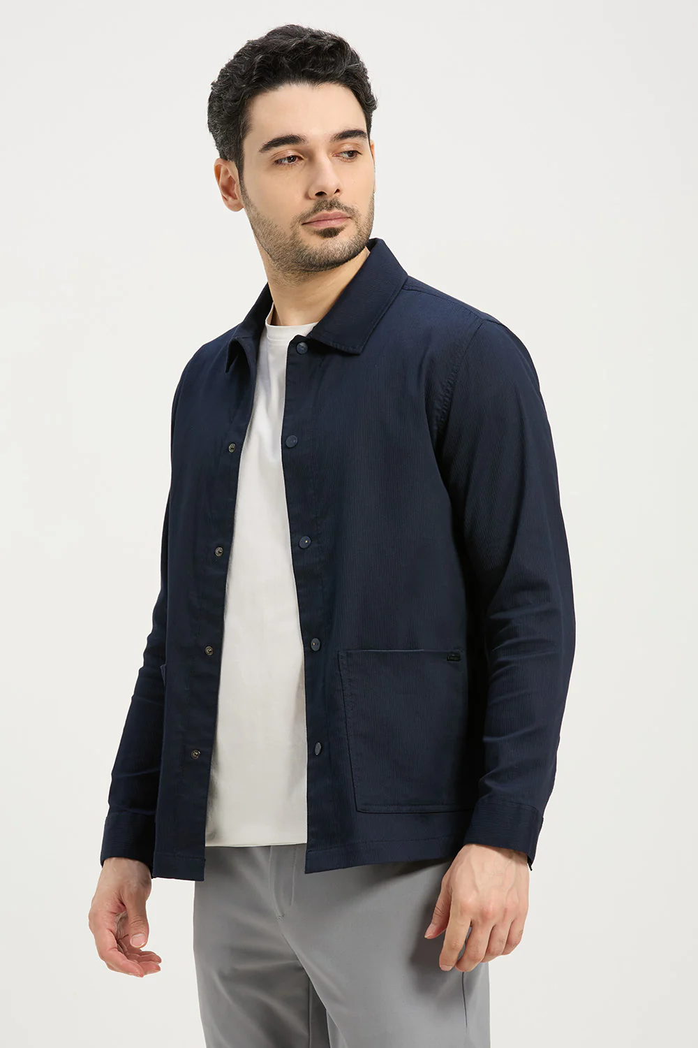 Cotton Blend Errand Shacket - Image 24