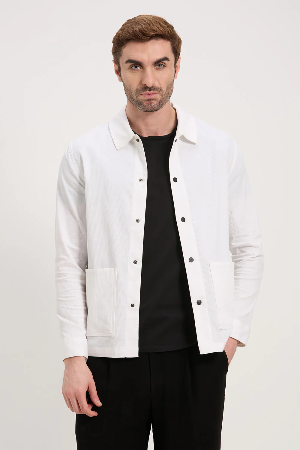 Cotton Blend Errand Shacket - Image 29