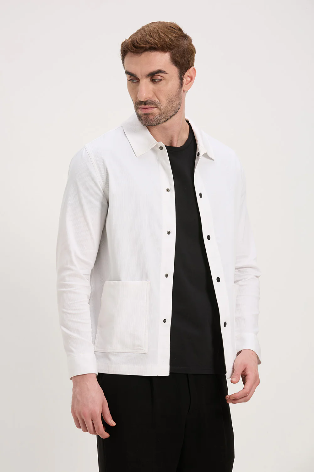 Cotton Blend Errand Shacket - Image 32