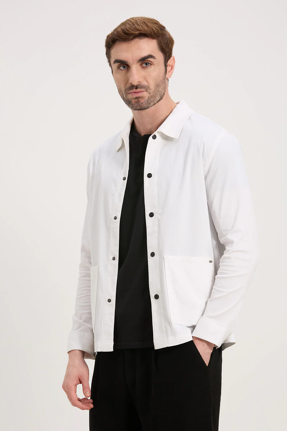 Cotton Blend Errand Shacket - Image 33