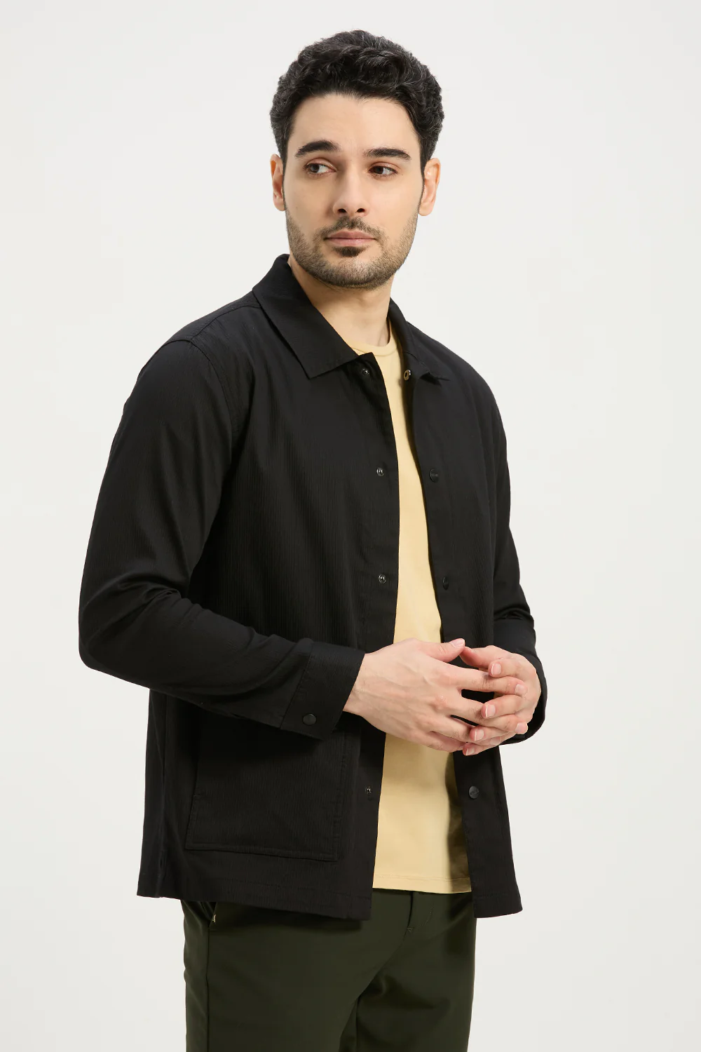 Cotton Blend Errand Shacket - Image 4