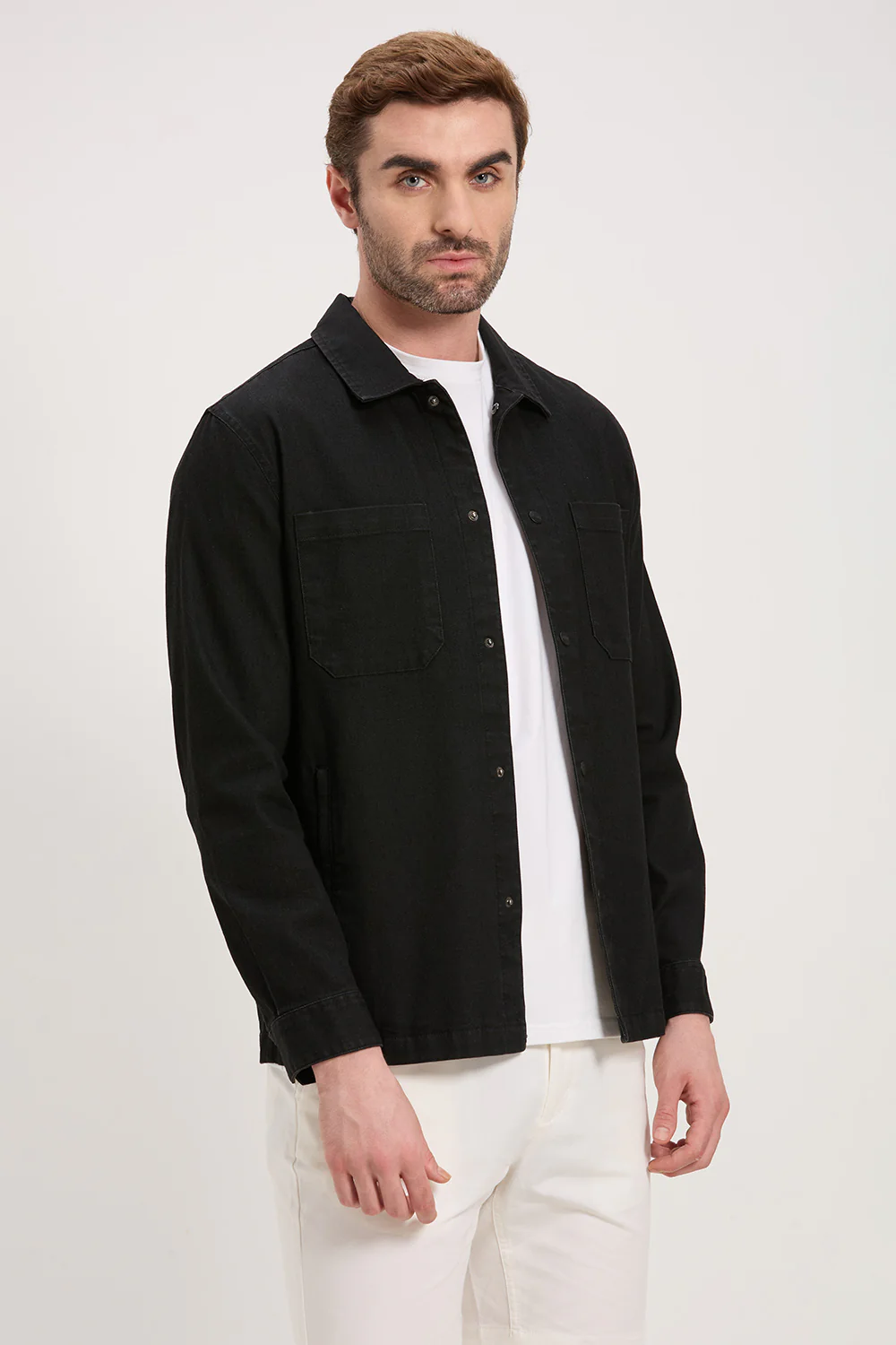 Cotton Denim Maven Shacket - Image 3