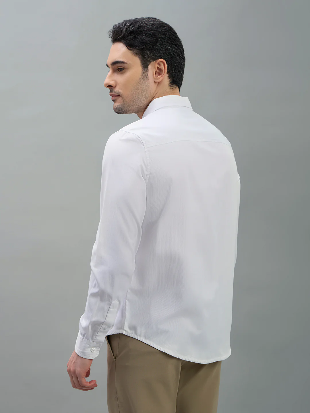 Cotton Dobby Motive Full Sleeve Shirt - Image 3