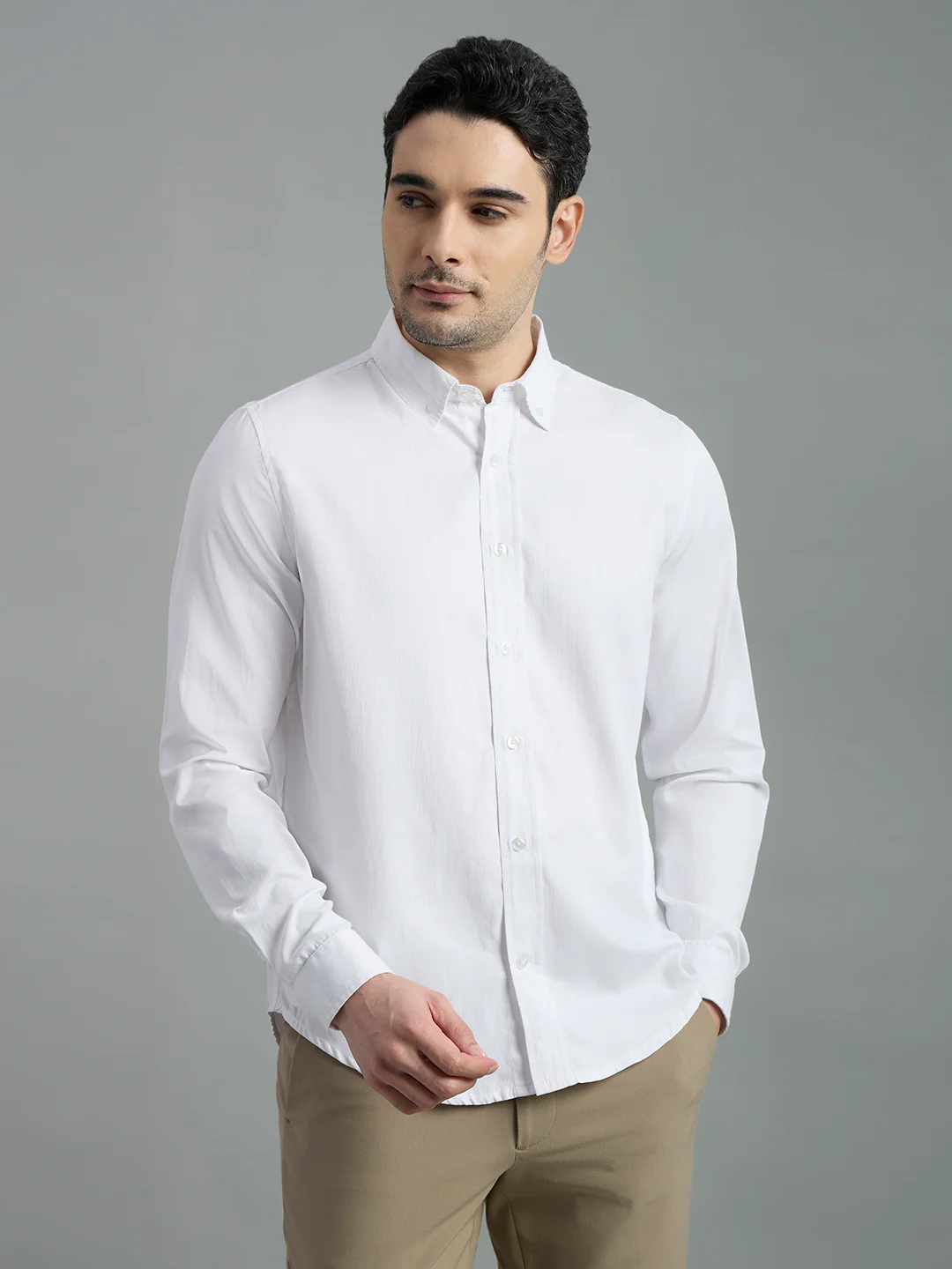 Cotton Dobby Motive Full Sleeve Shirt - Image 6