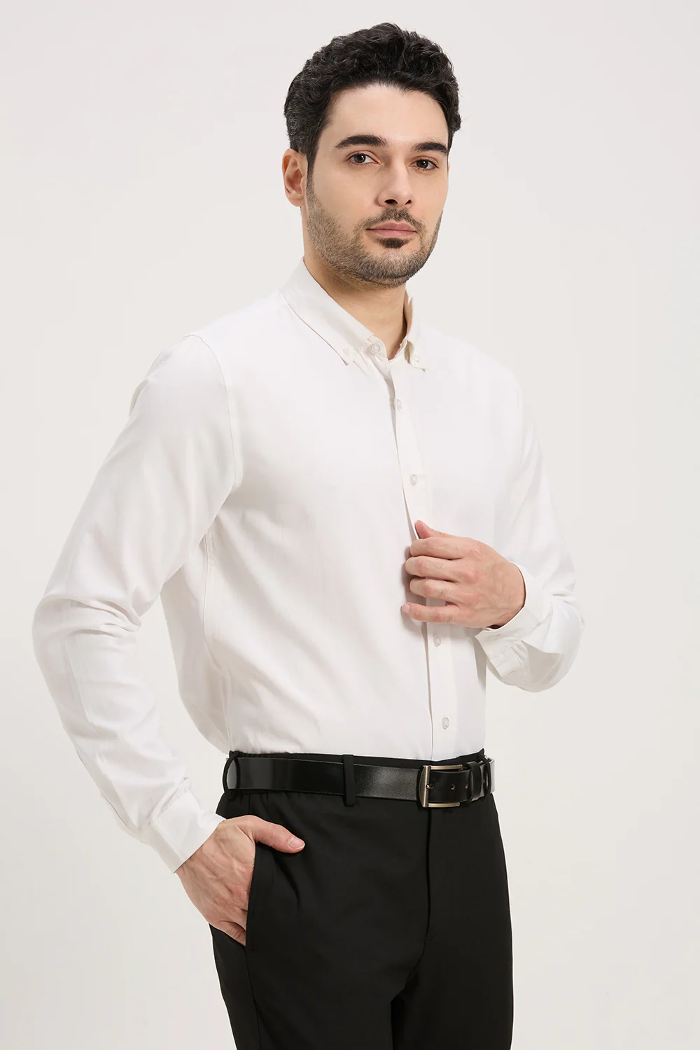 Cotton Dobby Motive Full Sleeve Shirt - Image 8