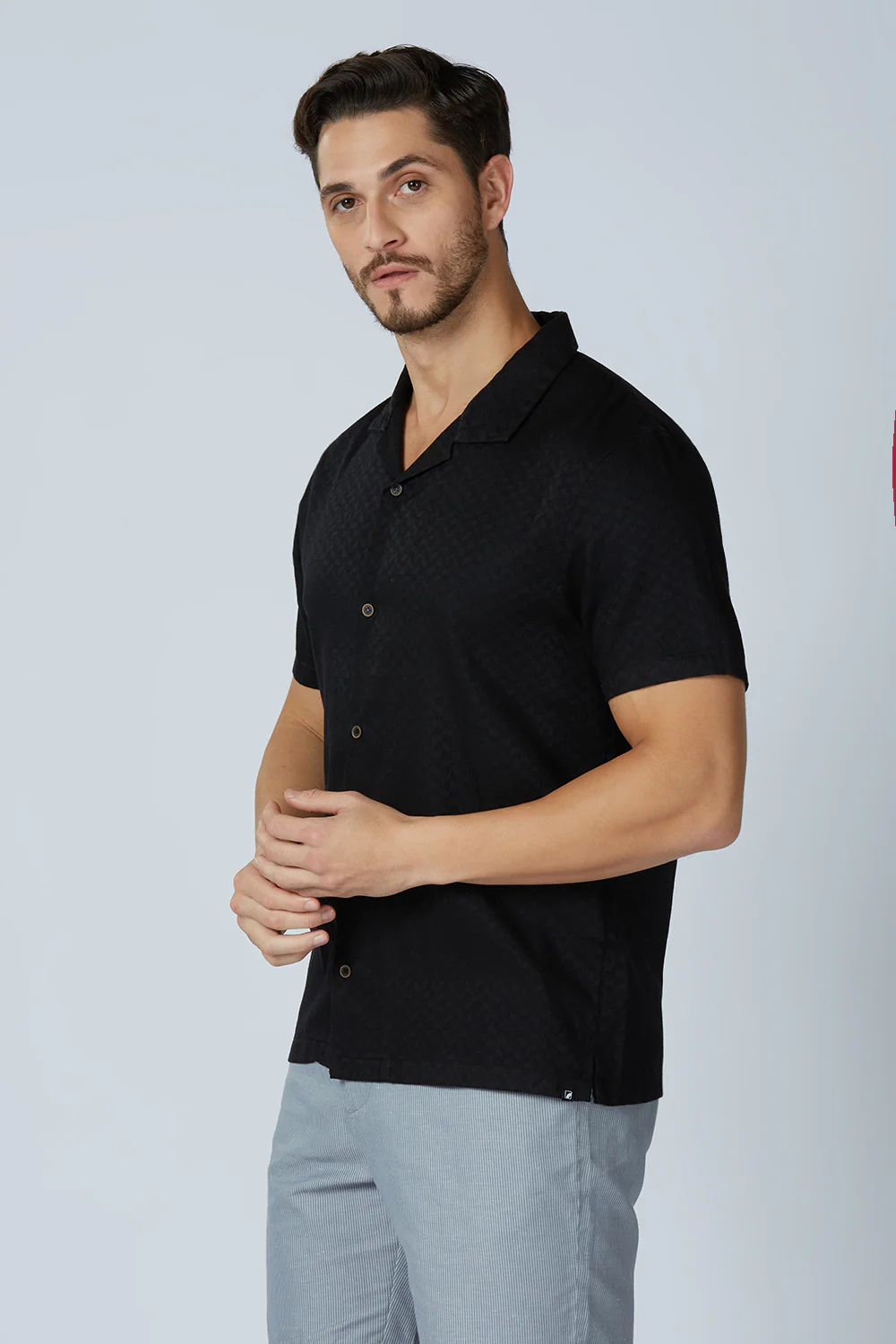 Cotton Jacquard Traveler Shirt - Image 12