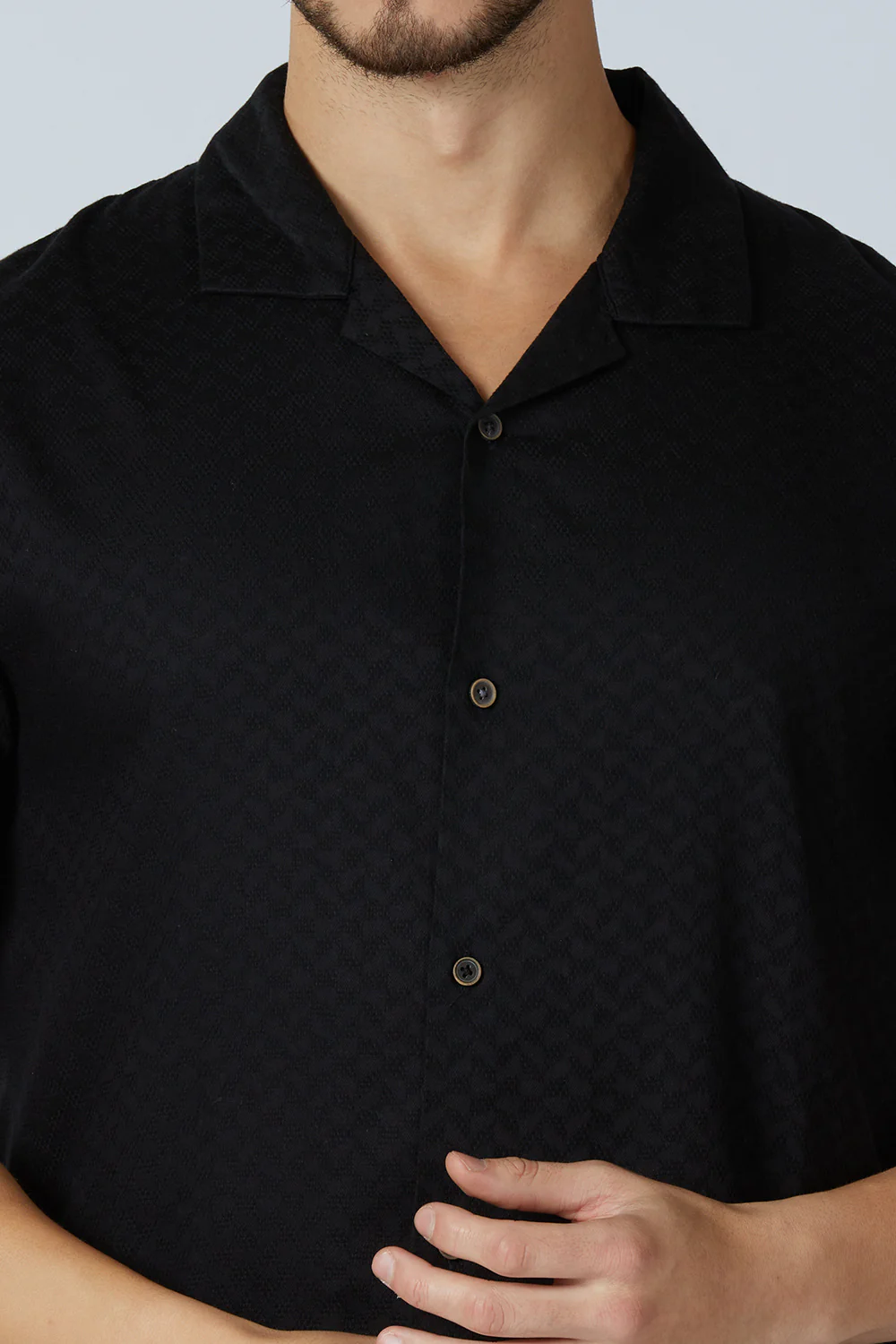 Cotton Jacquard Traveler Shirt - Image 14
