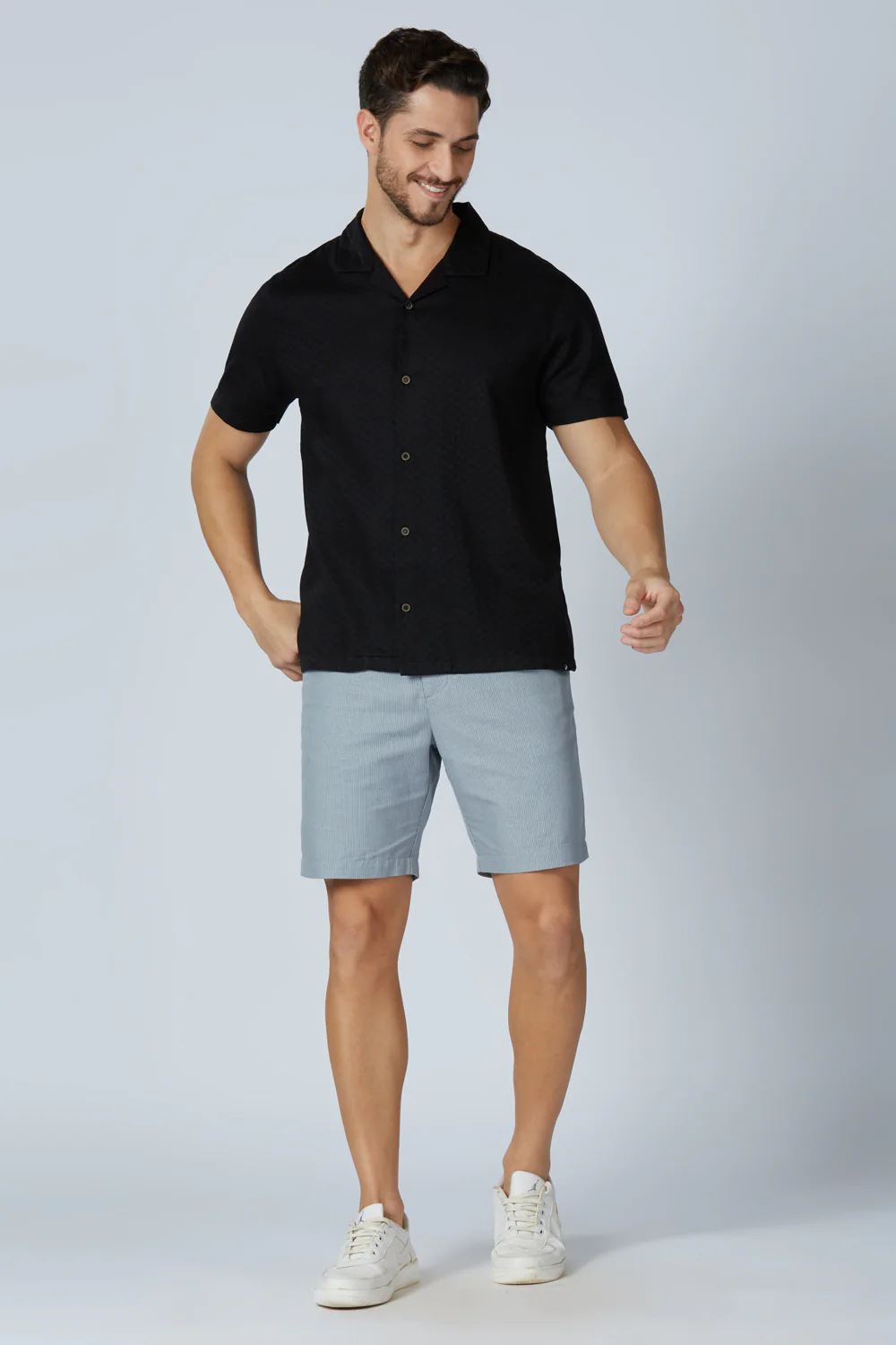 Cotton Jacquard Traveler Shirt - Image 17