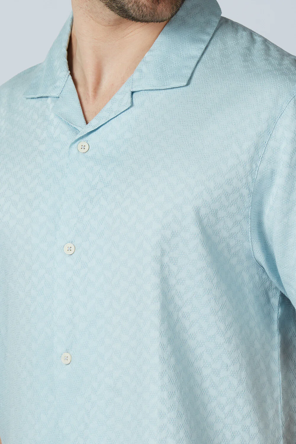 Cotton Jacquard Traveler Shirt - Image 5