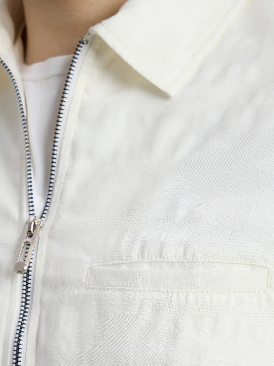 Cotton Jacquard Messenger Shacket - Image 7