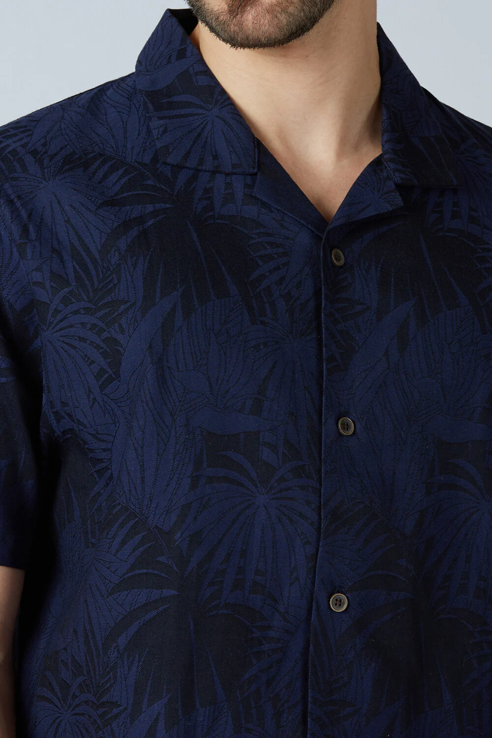 Cotton Jacquard Palm Shirt - Image 14