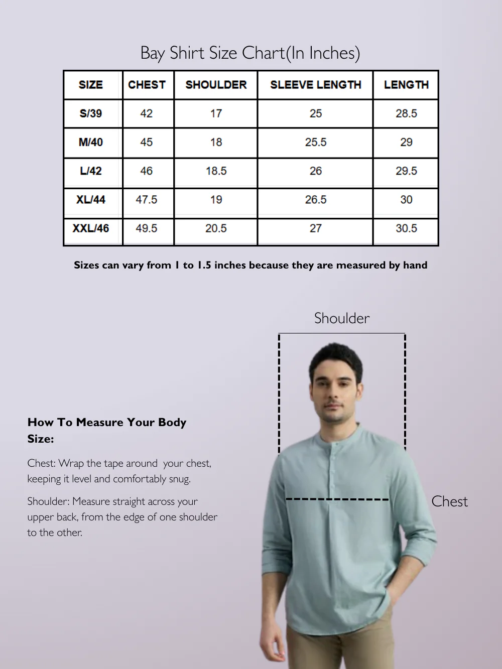 Cotton Mandarin Collar Bay Shirt - Image 16