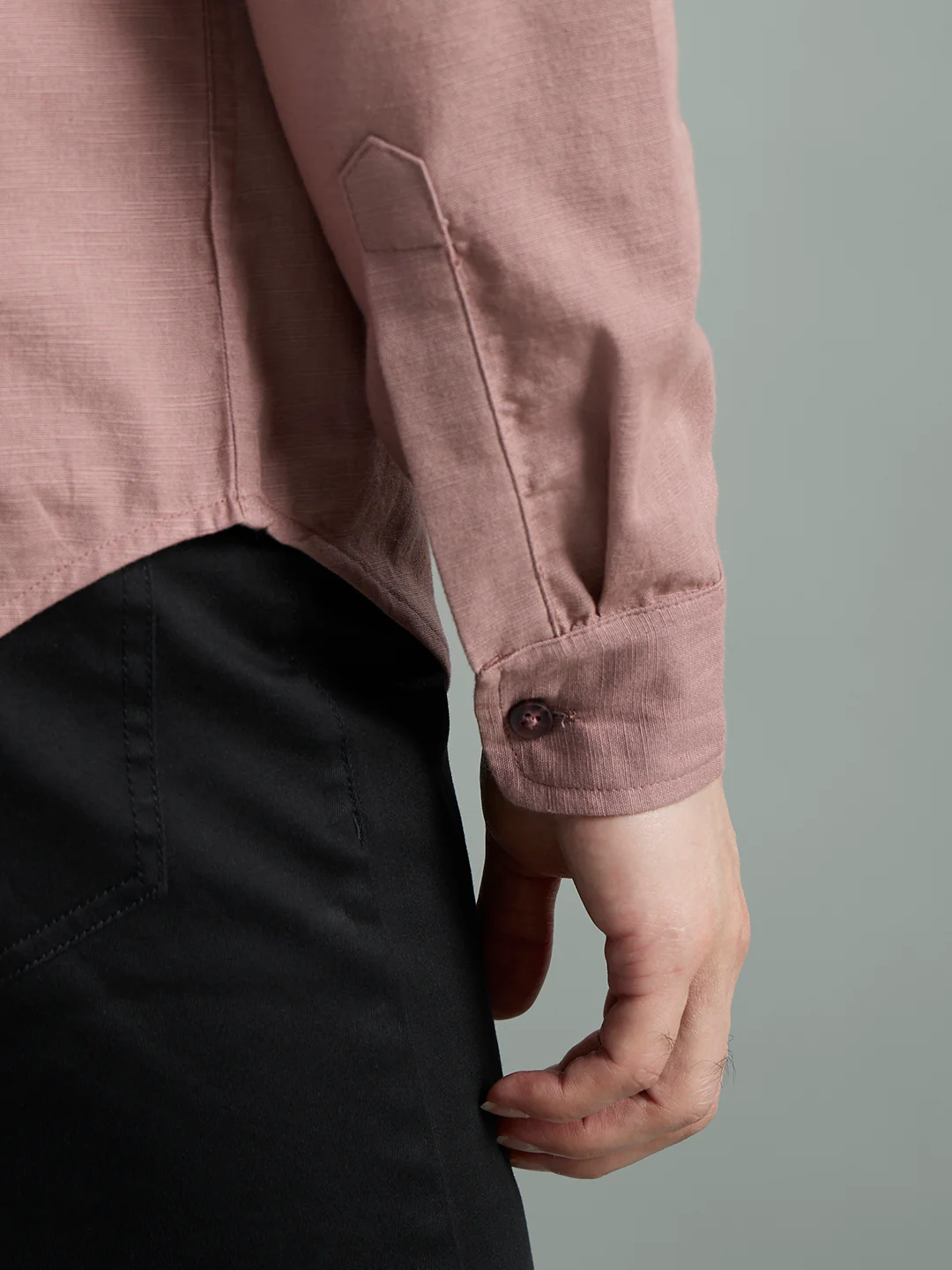 Cotton Mandarin Collar Bay Shirt - Image 29