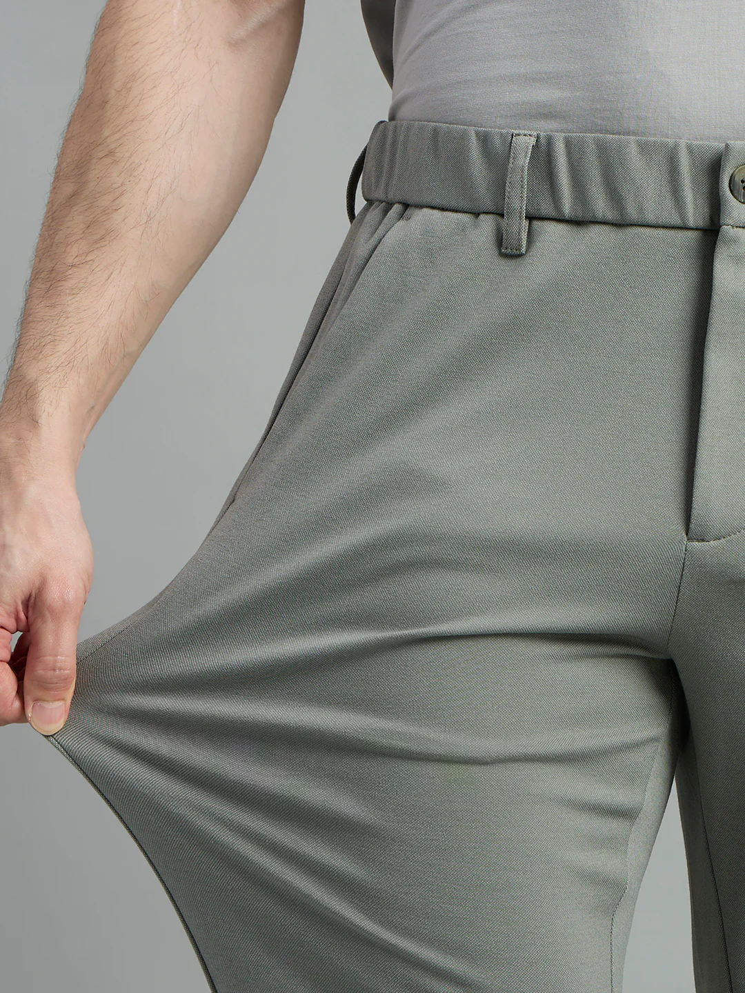 Stretchable Knit Stride Trousers - Image 14