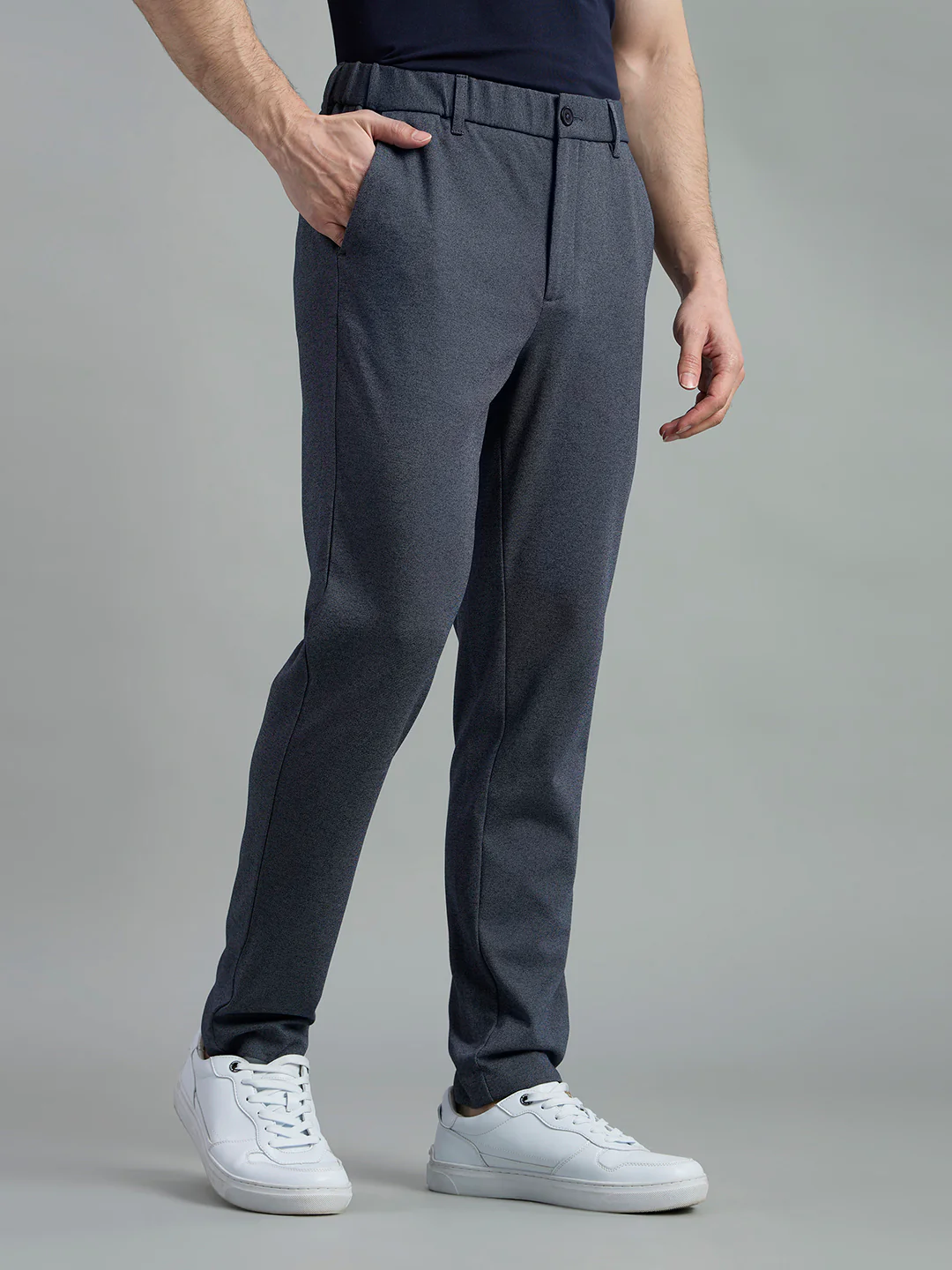 Stretchable Knit Stride Trousers - Image 5
