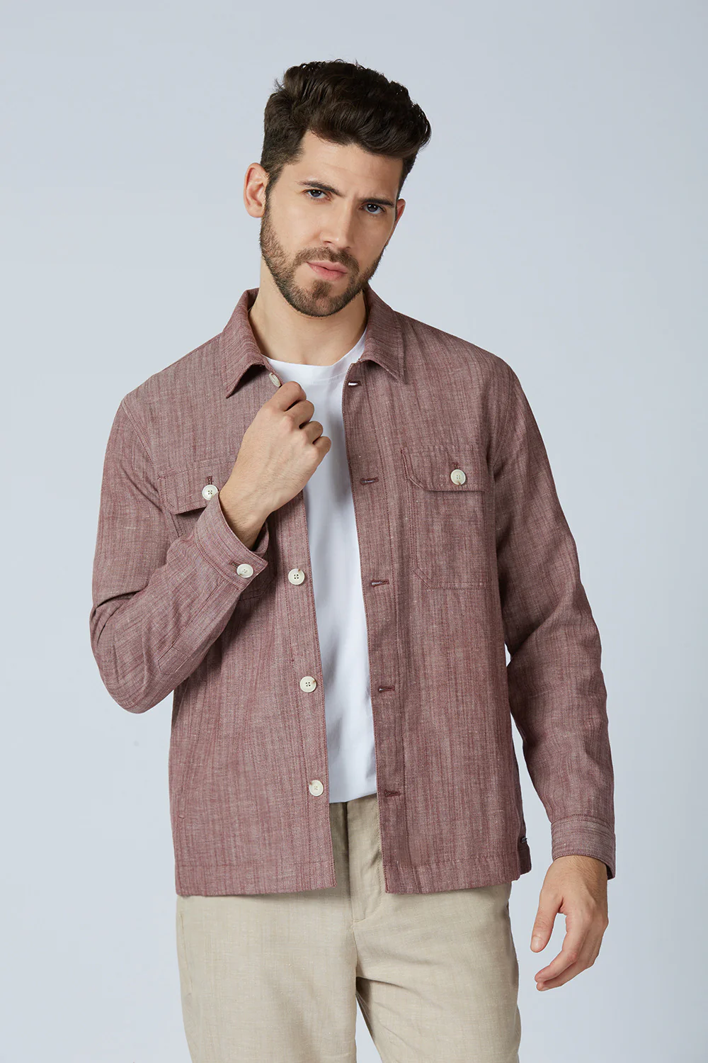 Linen Blend Yugen Shacket - Image 14