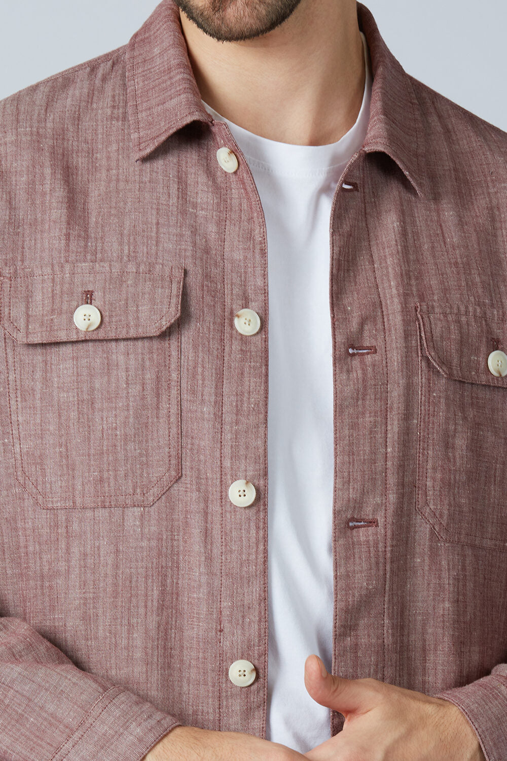 Linen Blend Yugen Shacket - Image 16