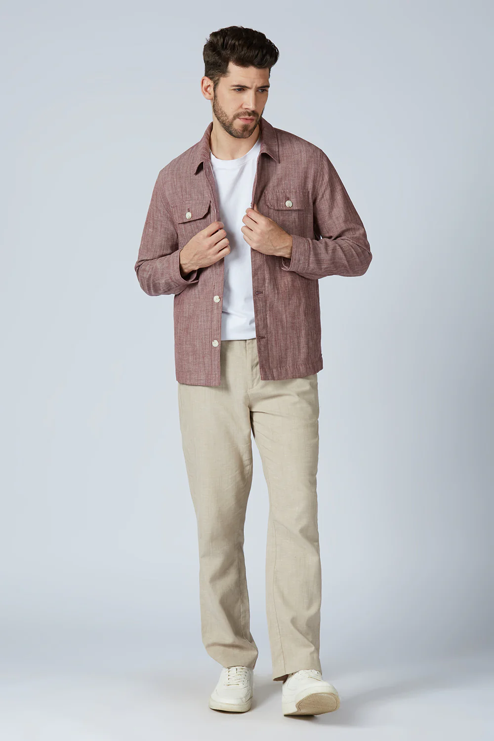 Linen Blend Yugen Shacket - Image 19
