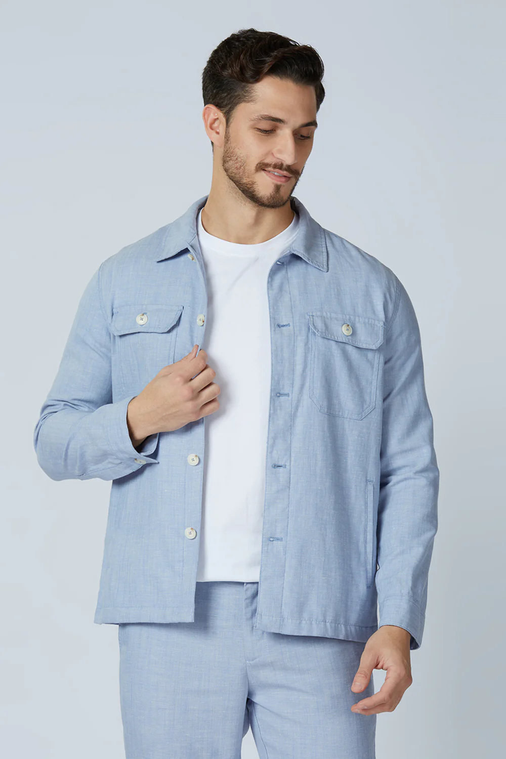 Linen Blend Yugen Shacket - Image 23