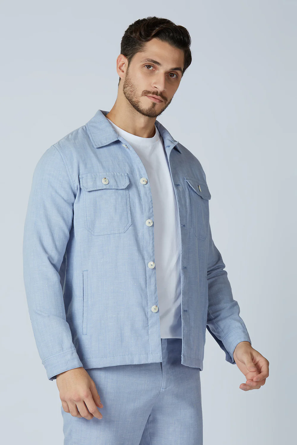 Linen Blend Yugen Shacket - Image 29