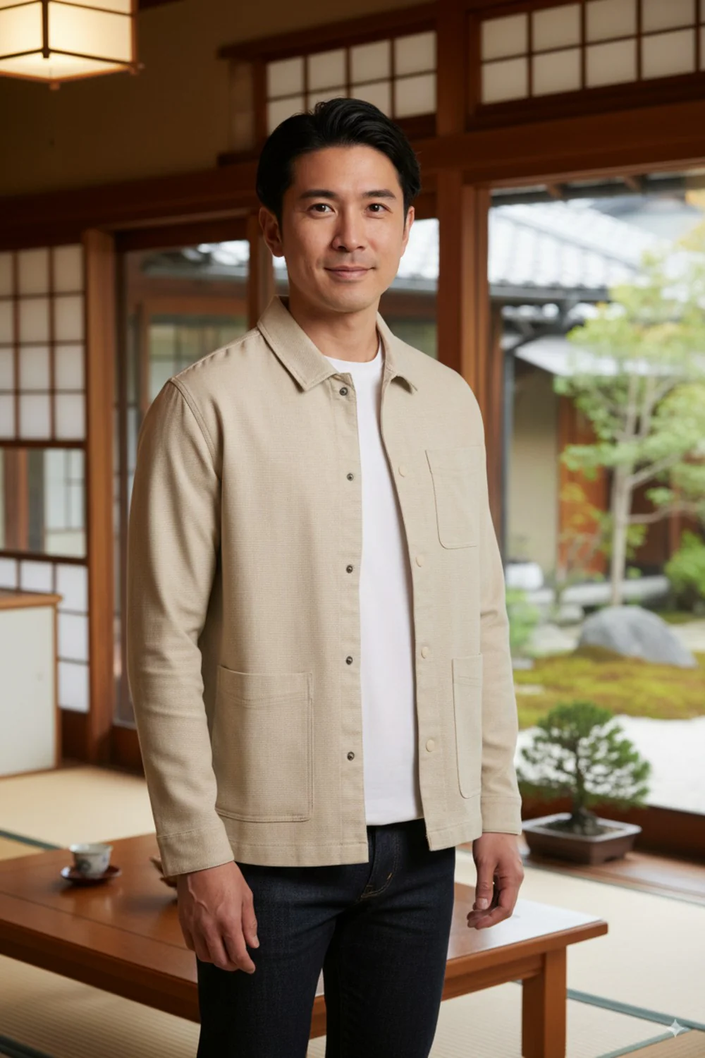 Soft Touch Poly Rayon Edge Shacket - Image 11