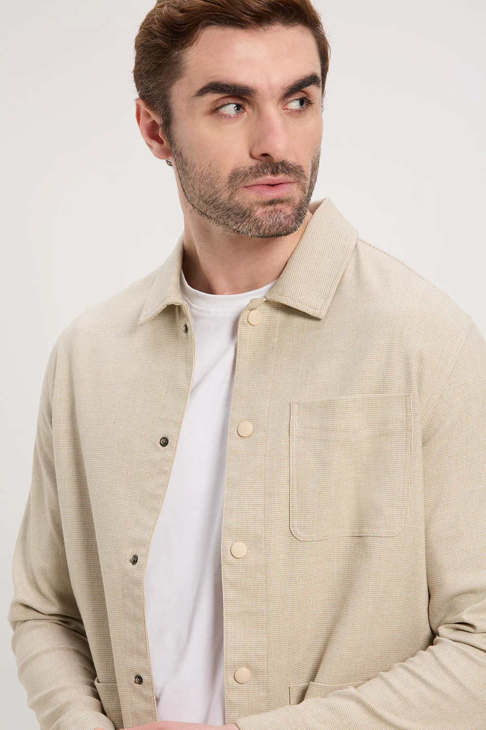 Soft Touch Poly Rayon Edge Shacket - Image 15
