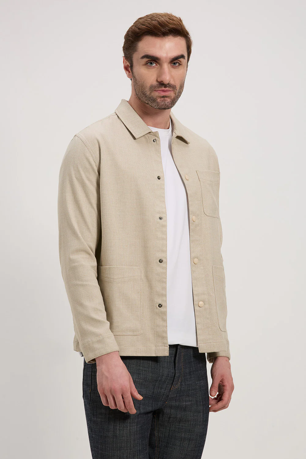 Soft Touch Poly Rayon Edge Shacket - Image 17