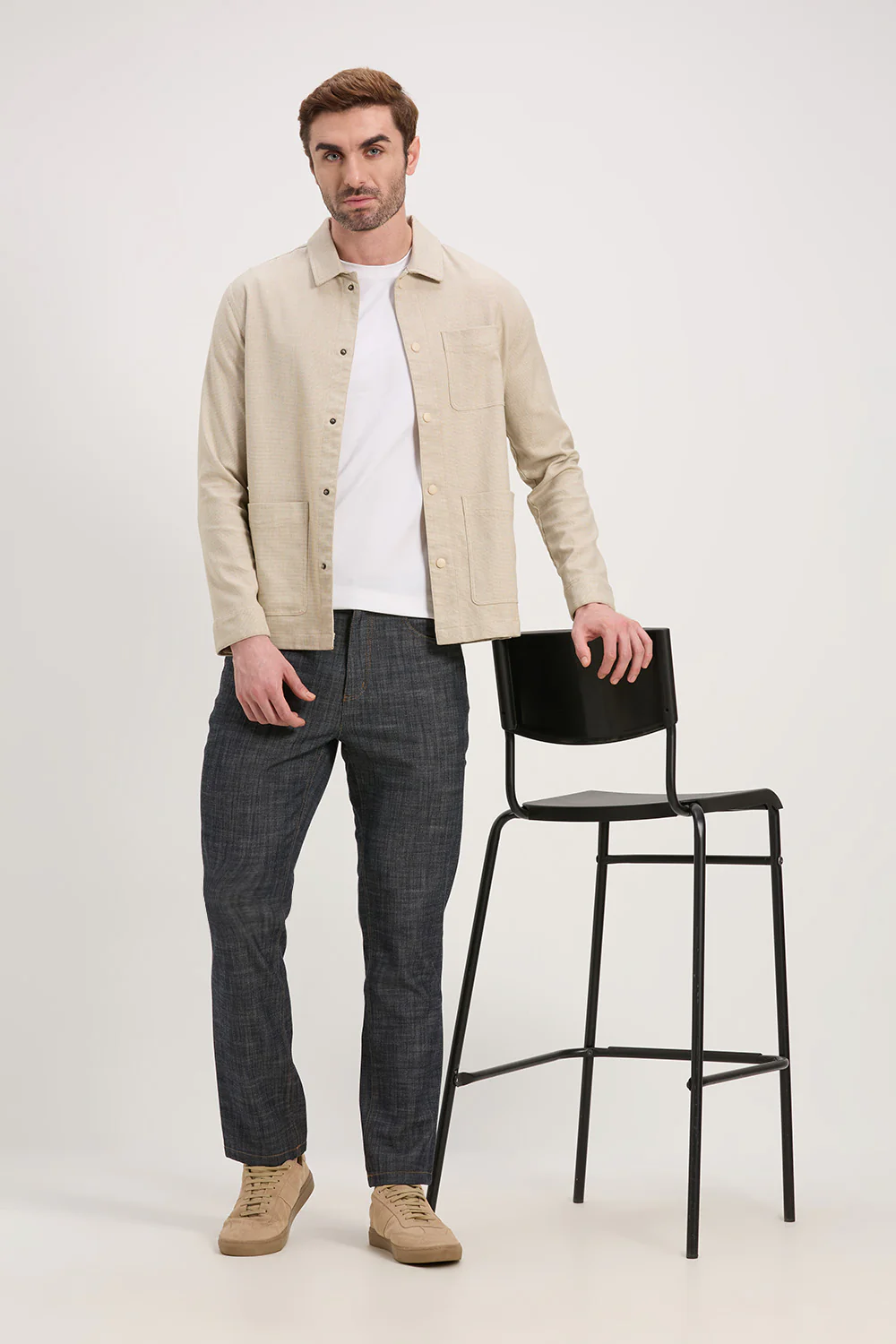 Soft Touch Poly Rayon Edge Shacket - Image 18