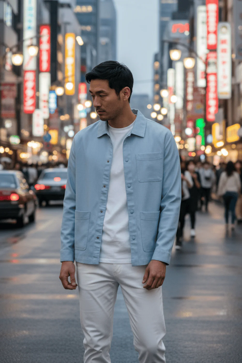 Soft Touch Poly Rayon Edge Shacket - Image 4