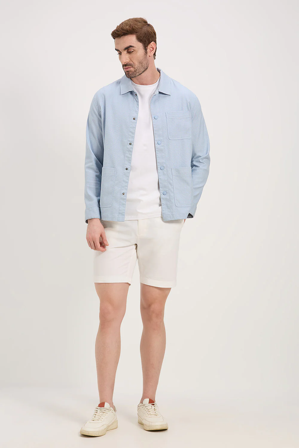 Soft Touch Poly Rayon Edge Shacket - Image 9