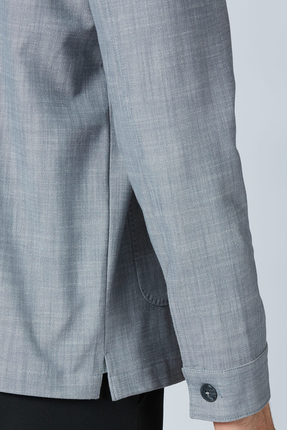 Stretchable Monument Grey Shizen Shacket - Image 8
