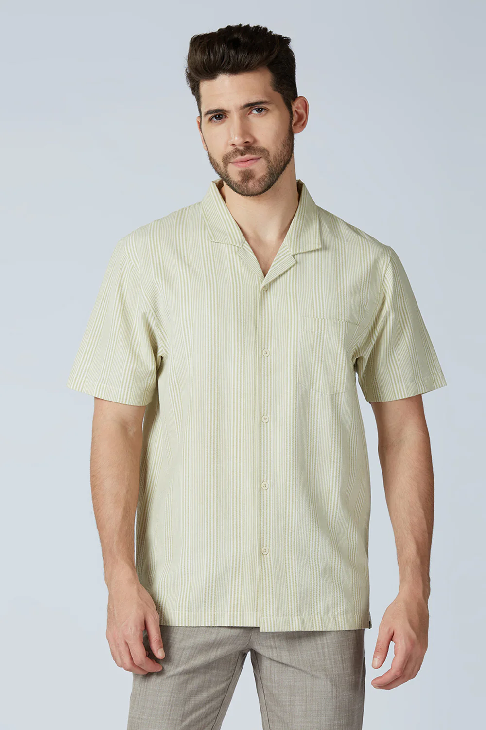 Textured Piers Half Sleeve Shirt - Image 12