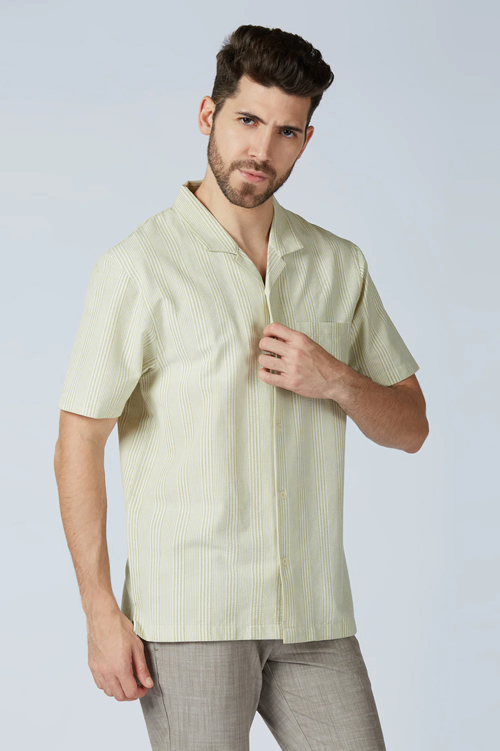 Textured Piers Half Sleeve Shirt - Image 13