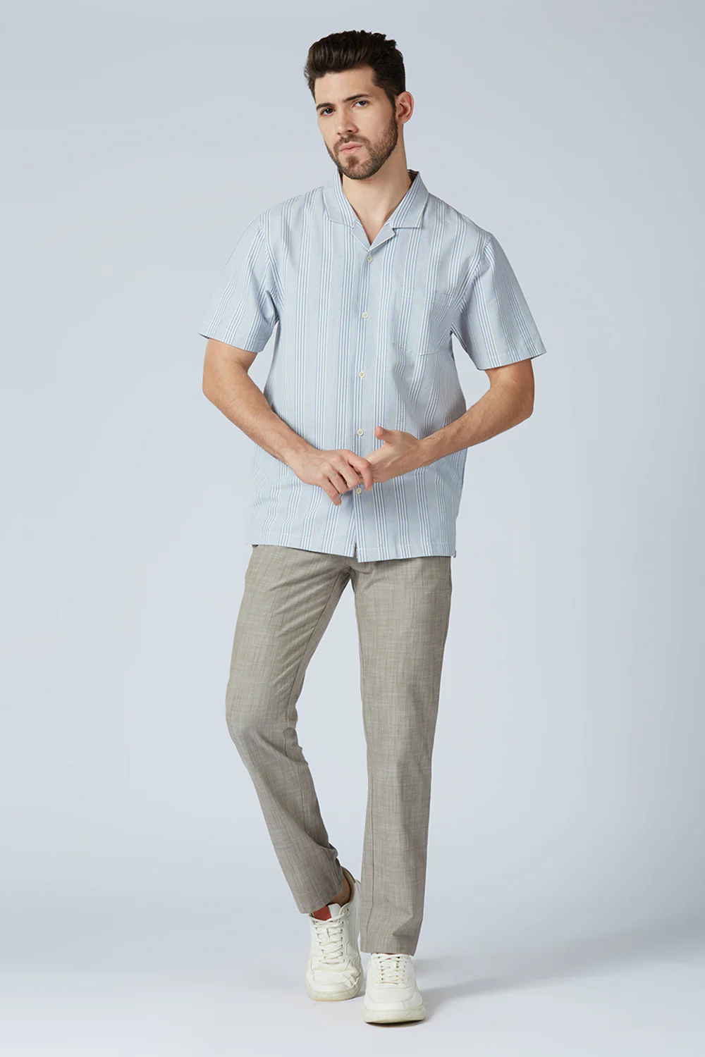 Textured Piers Half Sleeve Shirt - Image 8