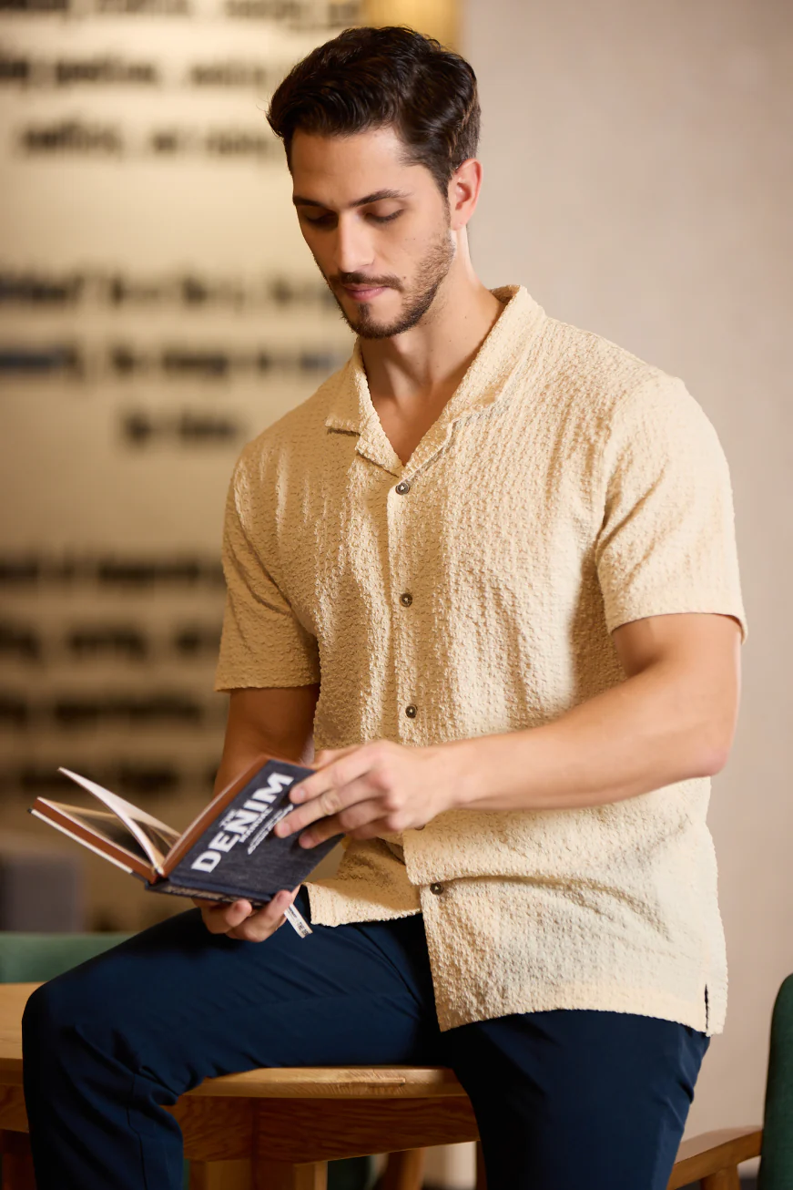 Textured Resort Cabin Shirt - Image 11